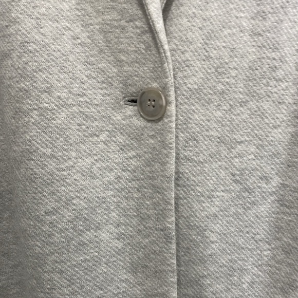 LOFT Women’s Sweatshirt-Style Long Gray Blazer - Picture 2 of 6